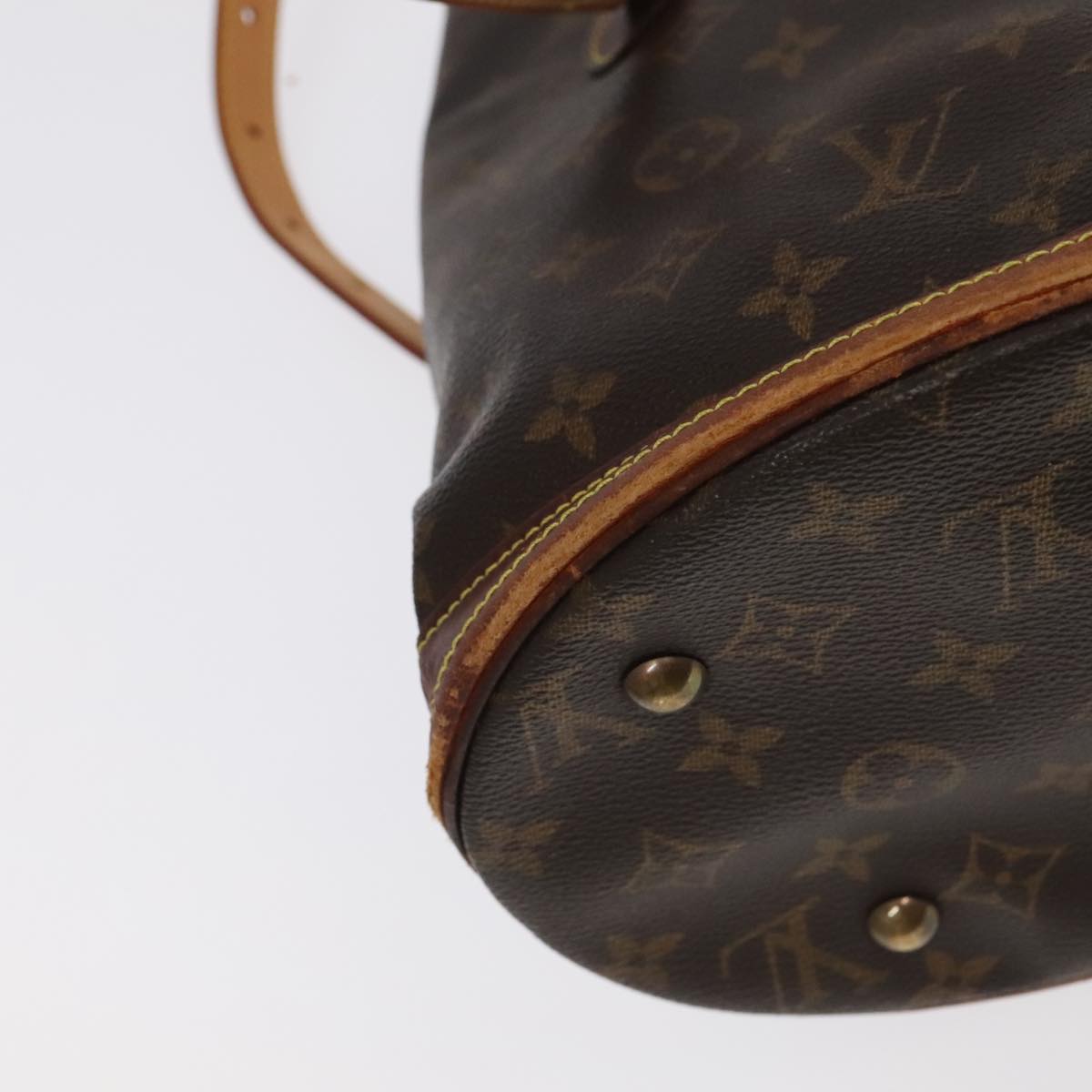 LOUIS VUITTON Monogram Bucket PM Shoulder Bag M42238 LV Auth bs20014