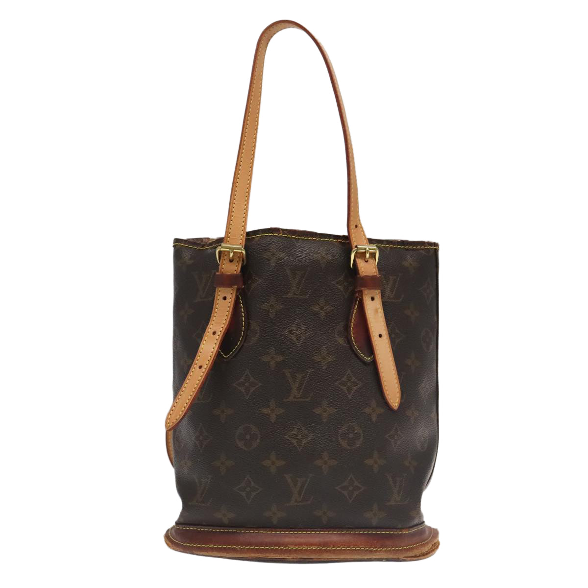 LOUIS VUITTON Monogram Bucket PM Shoulder Bag M42238 LV Auth bs20014