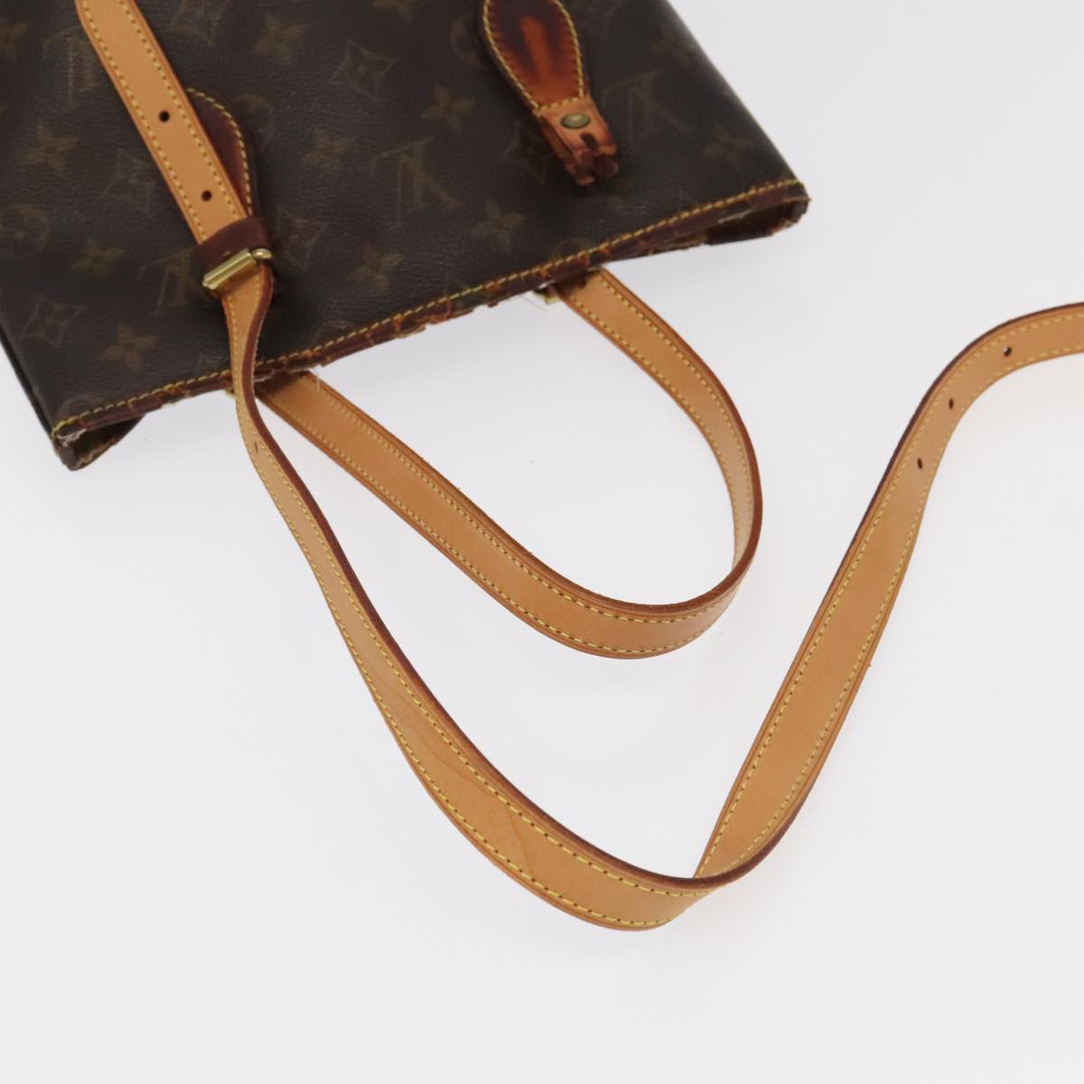 LOUIS VUITTON Monogram Bucket PM Shoulder Bag M42238 LV Auth bs20014