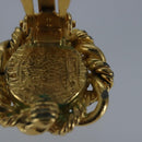 CHANEL Earring metal Gold CC Auth bs20026-10