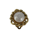 CHANEL Earring metal Gold CC Auth bs20026-2