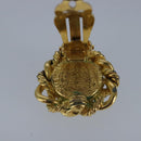 CHANEL Earring metal Gold CC Auth bs20026-8