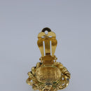 CHANEL Earring metal Gold CC Auth bs20026-9