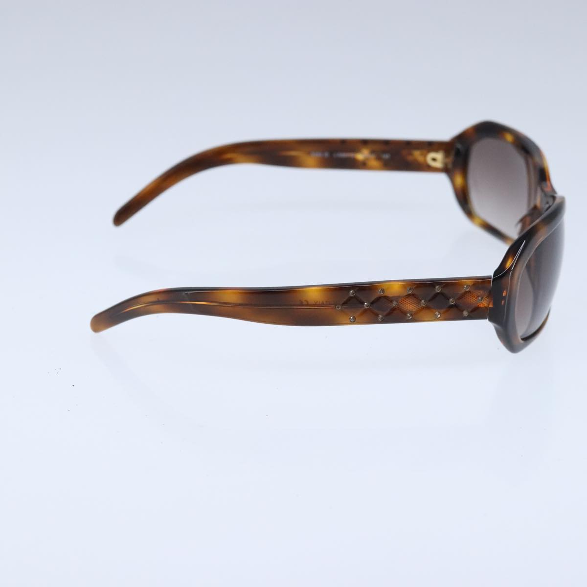 CHANEL Sunglasses plastic Brown CC Auth bs20031