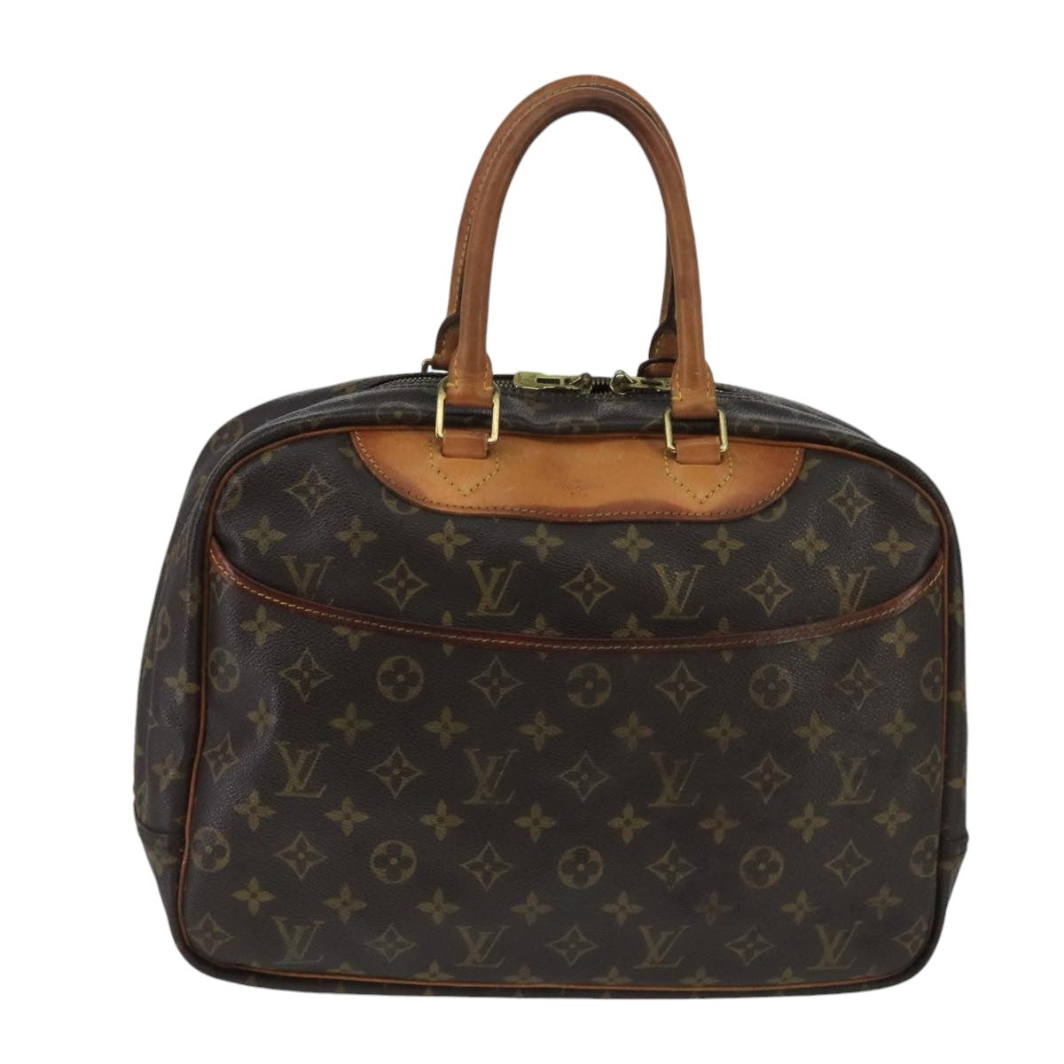 LOUIS VUITTON Monogram Deauville Hand Bag M47270 LV Auth bs20048