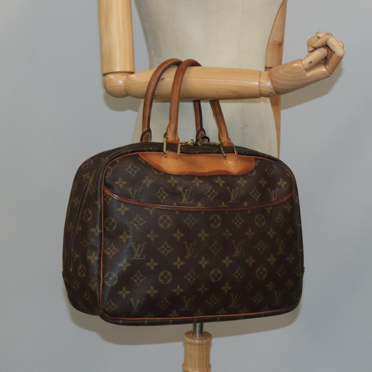 LOUIS VUITTON Monogram Deauville Hand Bag M47270 LV Auth bs20048