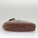 LOUIS VUITTON Defeel Shoulder Bag Suede Leather Brown M92357 LV Auth bs20053-5