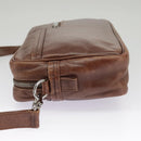 LOUIS VUITTON Defeel Shoulder Bag Suede Leather Brown M92357 LV Auth bs20053-3