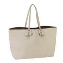 BOTTEGA VENETA Micro Butterfly Tote Bag Leather White Auth bs20055-1