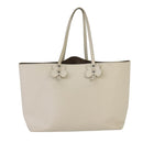 BOTTEGA VENETA Micro Butterfly Tote Bag Leather White Auth bs20055-2