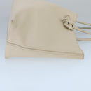 BOTTEGA VENETA Micro Butterfly Tote Bag Leather White Auth bs20055-3