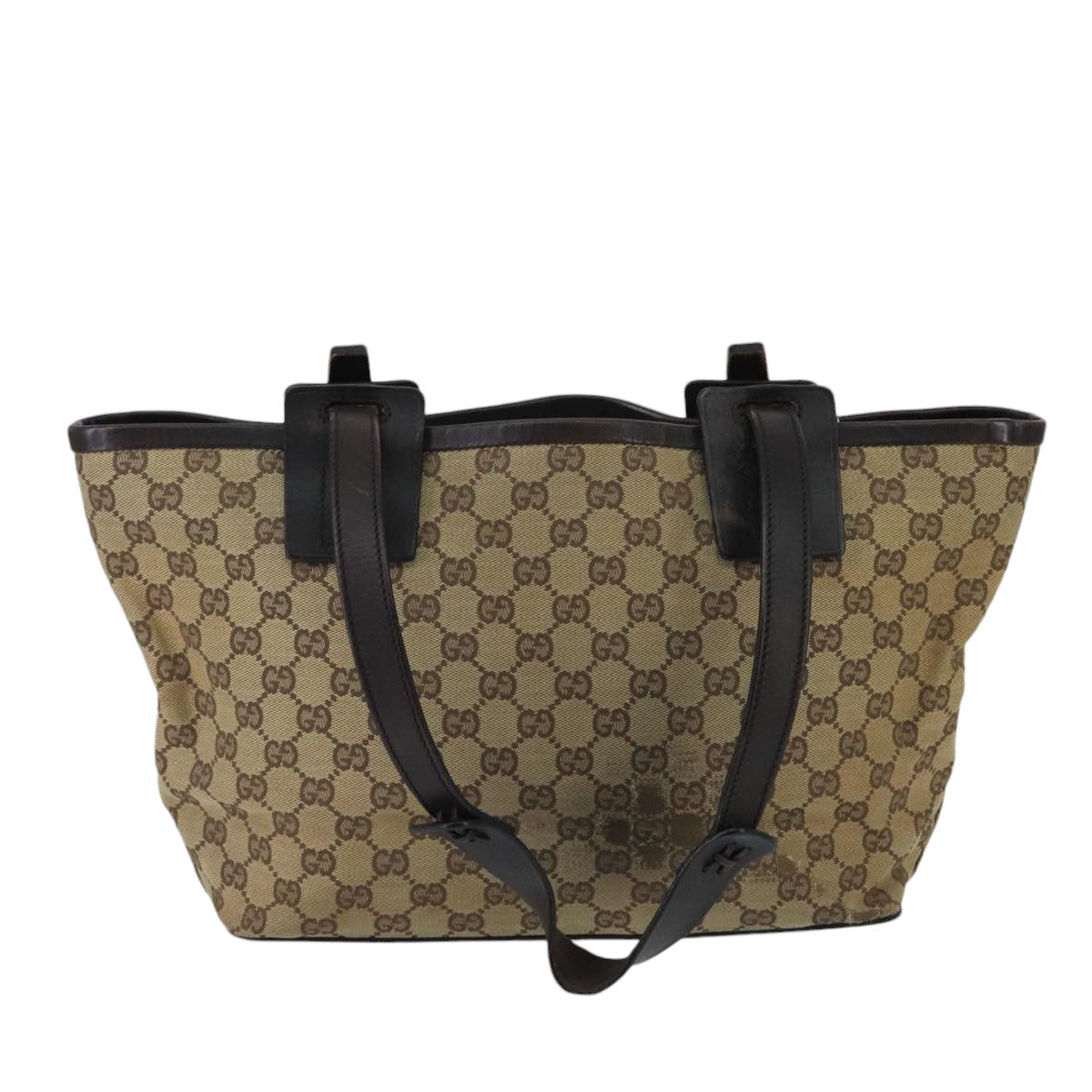 GUCCI GG Canvas Shoulder Bag Beige Auth bs20066 - 0