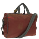 PRADA Sports Boston Bag Nylon Red Auth bs20074-1