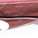 Christian Dior Shoulder Bag Leather Bordeaux Gold Auth bs20076-10