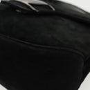 Salvatore Ferragamo Hand Bag Suede 2way Black Silver Auth bs20078-17