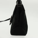 Salvatore Ferragamo Hand Bag Suede 2way Black Silver Auth bs20078-3