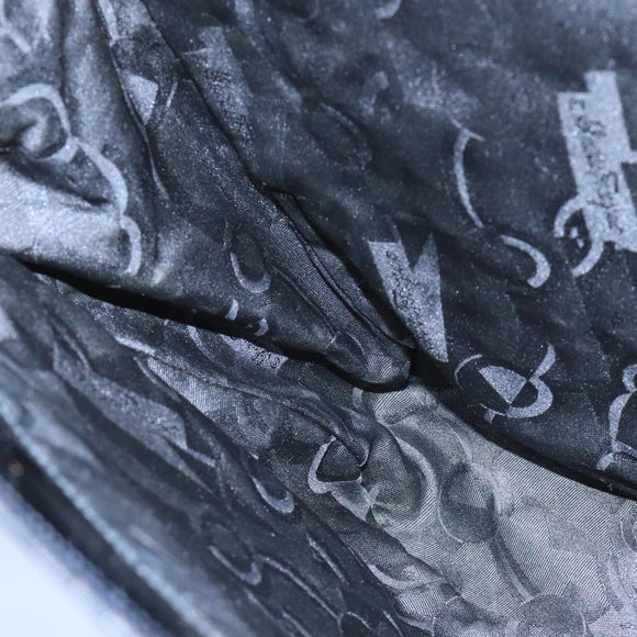 Salvatore Ferragamo Tote Bag Canvas Gold Black Auth bs20079