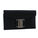 Salvatore Ferragamo Wallet Leather Black Auth bs20080-1