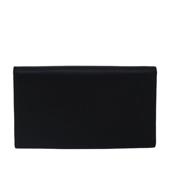 Salvatore Ferragamo Wallet Leather Black Auth bs20080