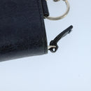 BALENCIAGA Long Wallet Leather Navy Silver Auth bs20089-9