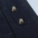 BALENCIAGA Long Wallet Leather Navy Silver Auth bs20089-18