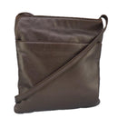 LOEWE Shoulder Bag Leather Bronze Auth bs20092-1