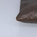 LOEWE Shoulder Bag Leather Bronze Auth bs20092-9