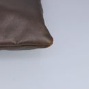 LOEWE Shoulder Bag Leather Bronze Auth bs20092-14