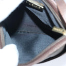 LOEWE Shoulder Bag Leather Bronze Auth bs20092-11