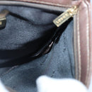 LOEWE Shoulder Bag Leather Bronze Auth bs20092-19