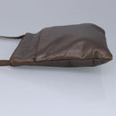 LOEWE Shoulder Bag Leather Bronze Auth bs20092-3