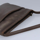 LOEWE Shoulder Bag Leather Bronze Auth bs20092-6
