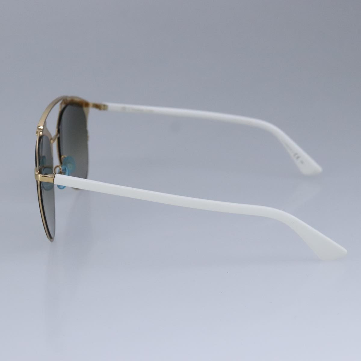 Christian Dior Sunglasses plastic White Gold Auth bs20095