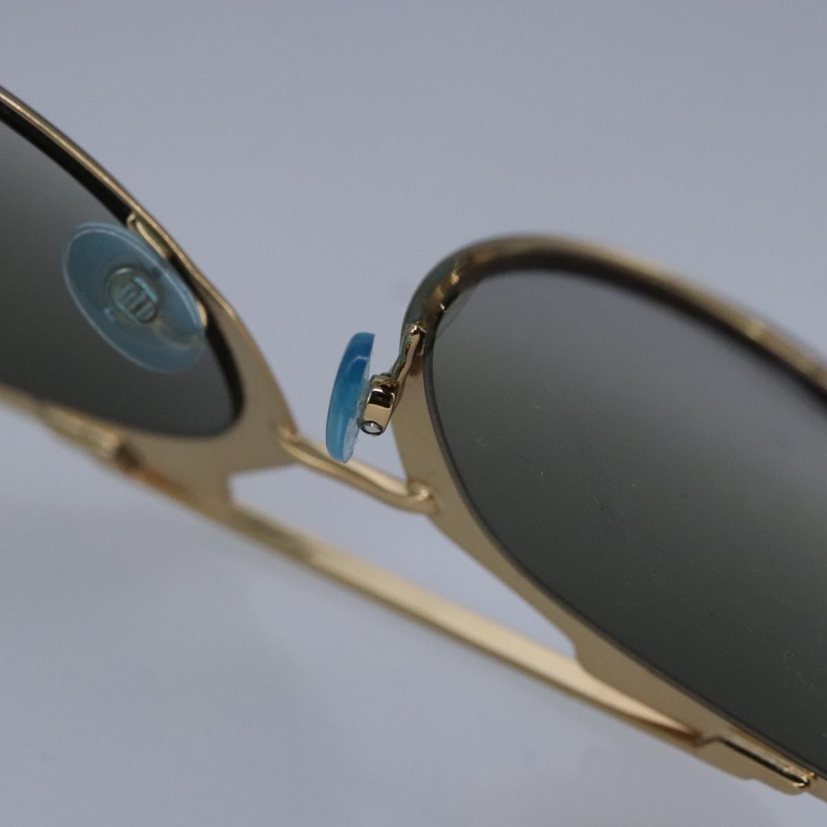 Christian Dior Sunglasses plastic White Gold Auth bs20095