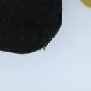 Christian Dior Canage Pouch Nylon Black Gold Auth bs20096-15