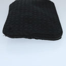 Christian Dior Canage Pouch Nylon Black Gold Auth bs20096-3