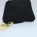 Christian Dior Canage Pouch Nylon Black Gold Auth bs20096-4