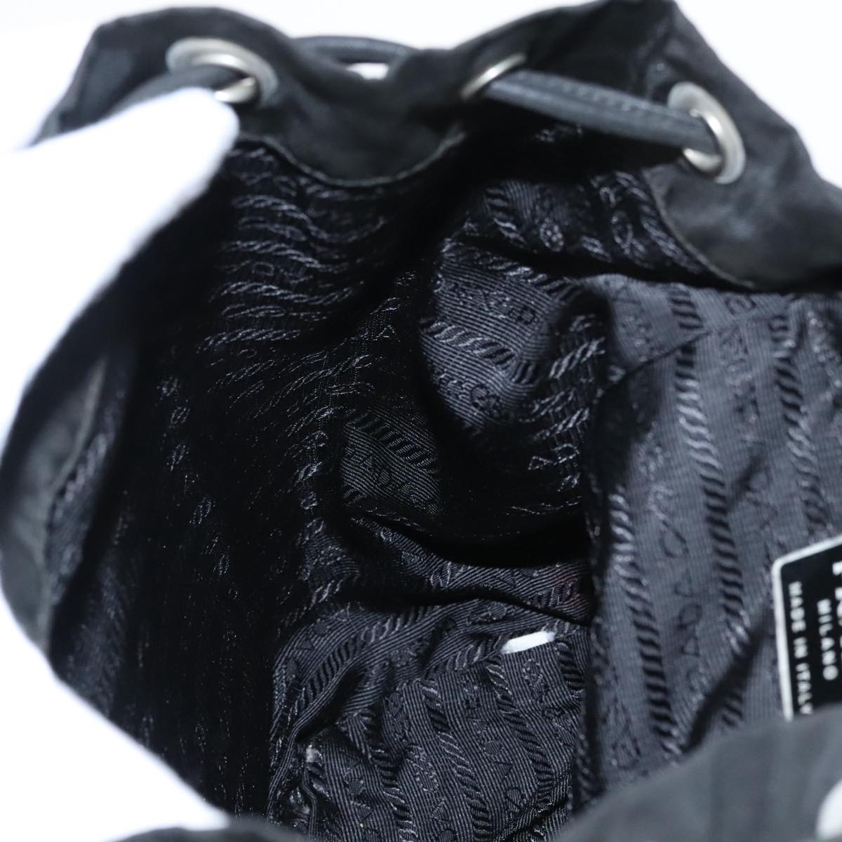 PRADA Backpack Nylon Black Auth bs20099