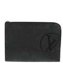 LOUIS VUITTON Epi Pochette Jules GM Clutch Bag Black M63519 LV Auth bs20118-13