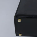 Gianni Versace Shoulder Bag Leather Black Gold Auth bs20156-16