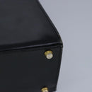 Gianni Versace Shoulder Bag Leather Black Gold Auth bs20156-9