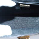 Gianni Versace Shoulder Bag Leather Black Gold Auth bs20156-12