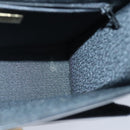 Gianni Versace Shoulder Bag Leather Black Gold Auth bs20156-17