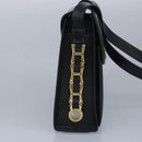 Gianni Versace Shoulder Bag Leather Black Gold Auth bs20156-3