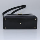 Gianni Versace Shoulder Bag Leather Black Gold Auth bs20156-5