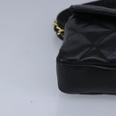 CHANEL Matelasse Chain Waist bag Lamb Skin Black Gold CC Auth bs20175-15