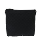 GUCCI GG Canvas Shoulder Bag Black Silver 113013 Auth bs20185-2