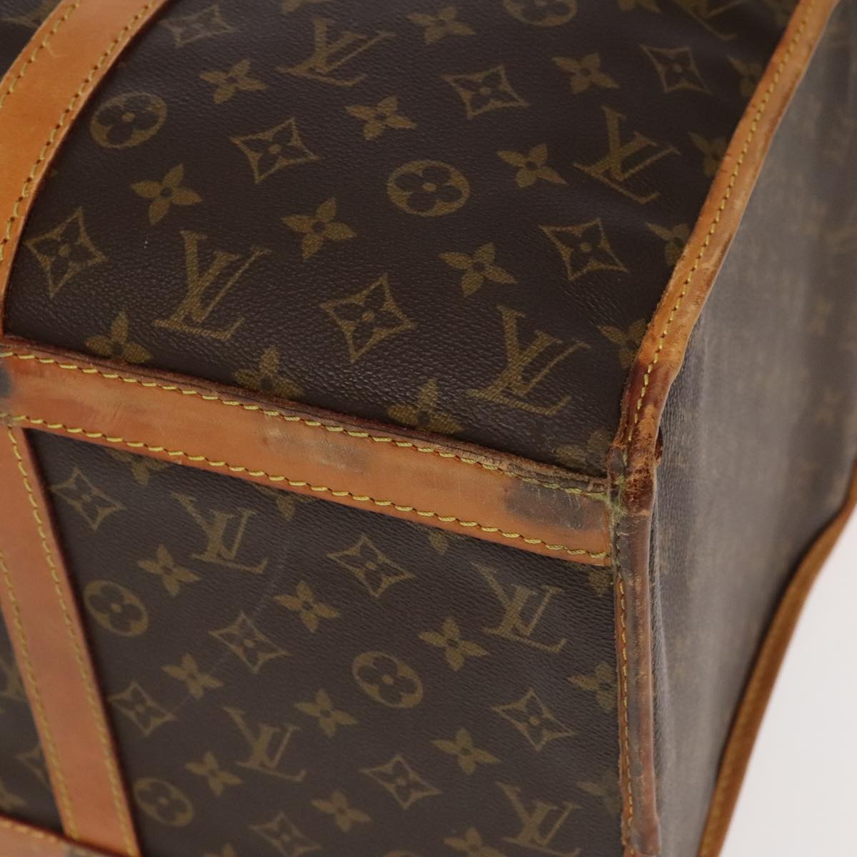 LOUIS VUITTON Monogram Sac Chasseur 55 Boston Bag M41922 LV Auth bs20197