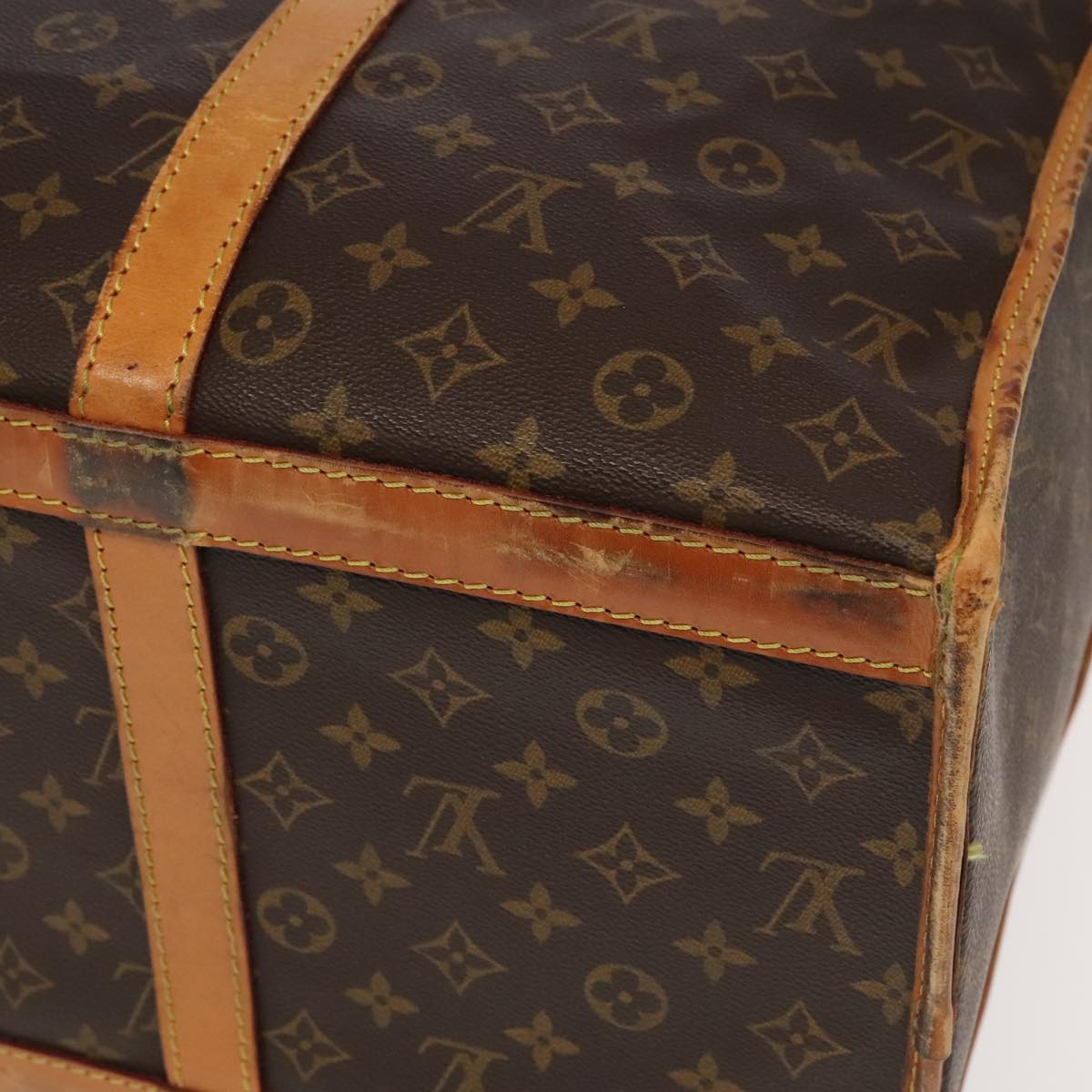 LOUIS VUITTON Monogram Sac Chasseur 55 Boston Bag M41922 LV Auth bs20197