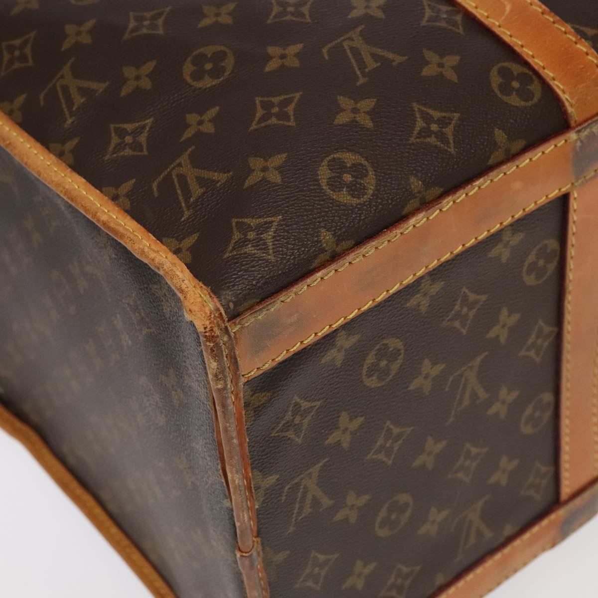 LOUIS VUITTON Monogram Sac Chasseur 55 Boston Bag M41922 LV Auth bs20197